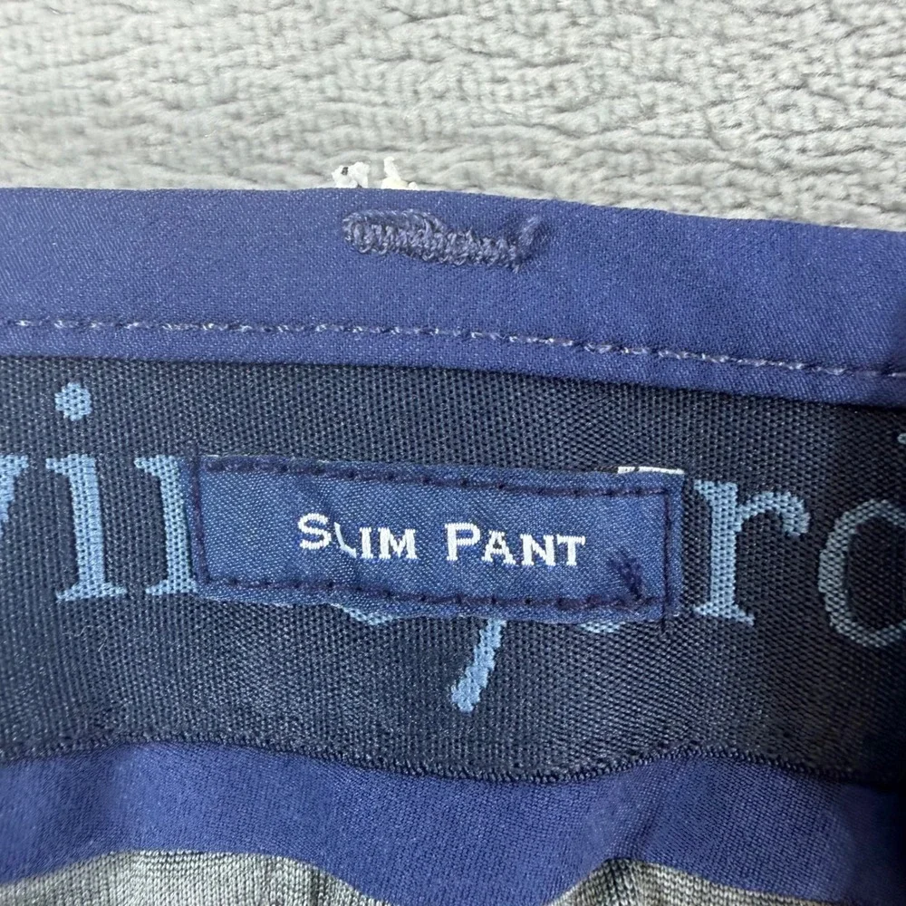 New Vineyard Vines OTG Slim Pants Mens Size 28x32 Navy Blue Chino Performance